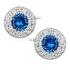 Cercei argint cu piatra albastra DiAmanti Z1128E_BL-DIA (Argint 925‰ 1,4 g.)